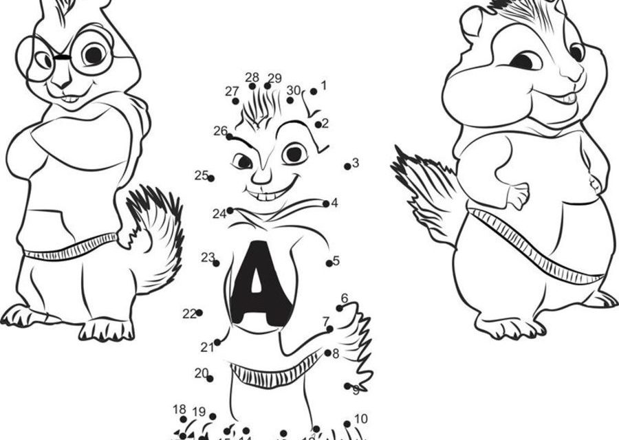 Connect the dots: Alvin and the Chipmunks