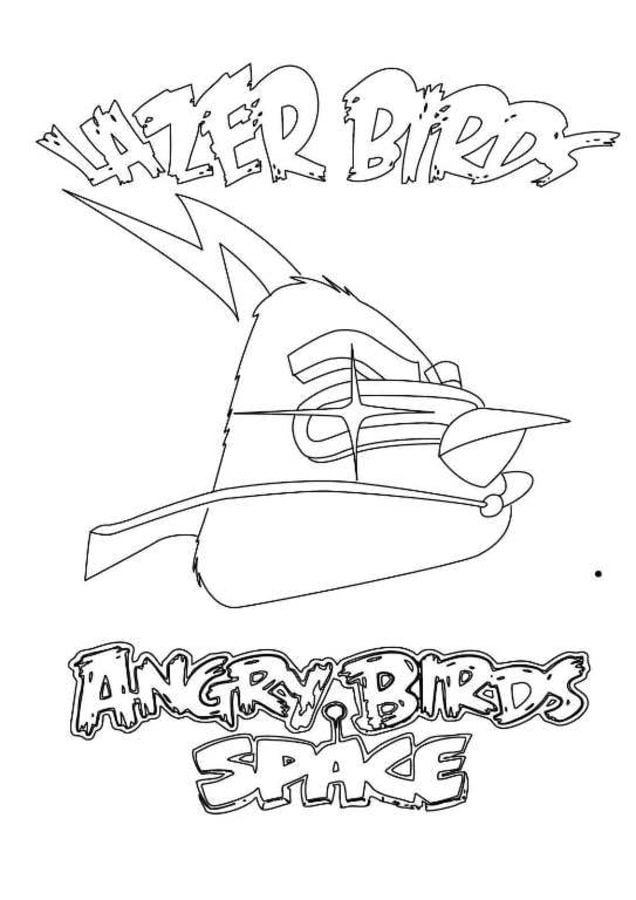 Ausmalbilder: Angry Birds Space