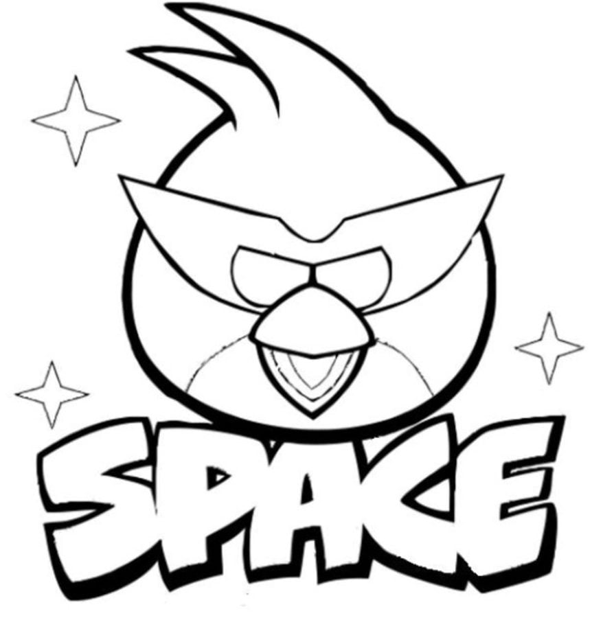 Coloring pages: Angry Birds Space