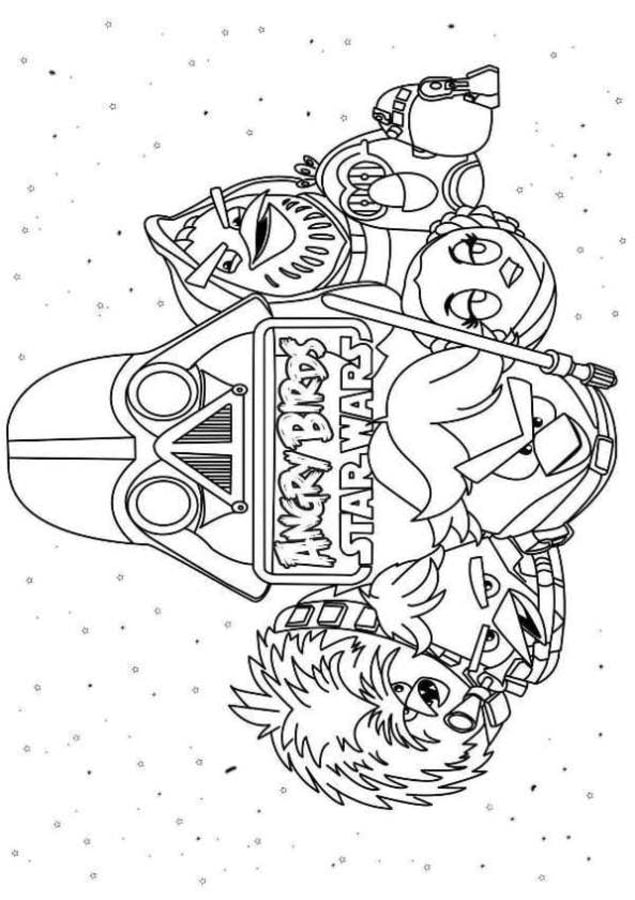 Coloring pages: Angry Birds Star Wars