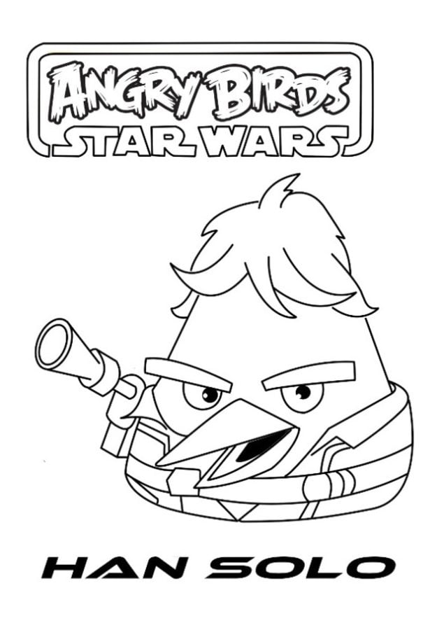 Kolorowanki: Angry Birds Star Wars