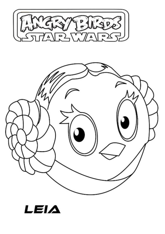 Coloriages: Angry Birds Star Wars