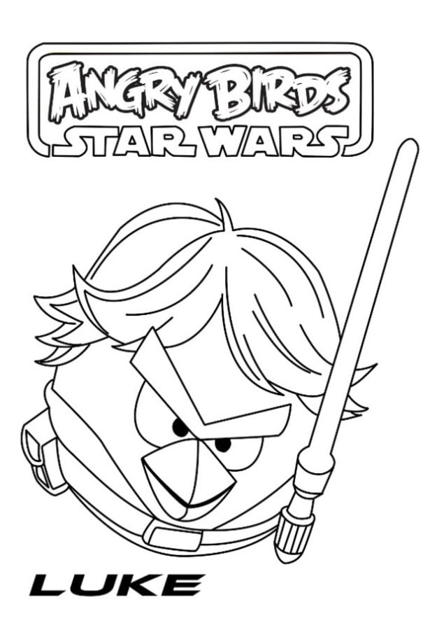 Disegni da colorare: Angry Birds Star Wars 6