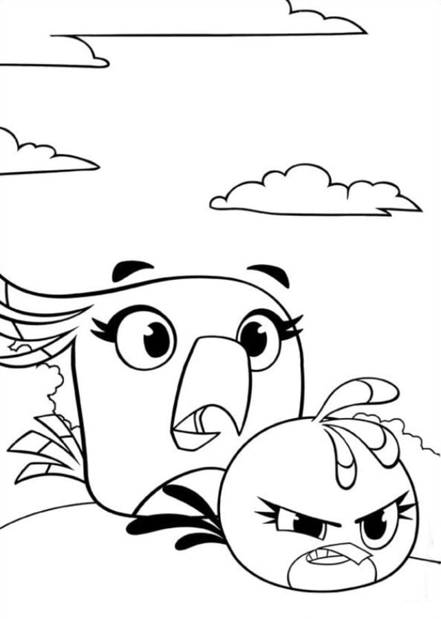 Dibujos para colorear: Angry Birds Stella