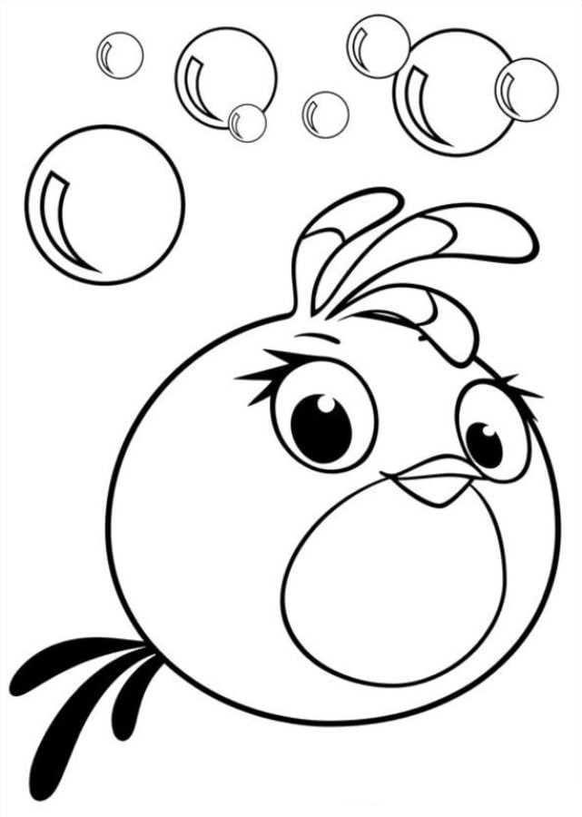 Ausmalbilder: Angry Birds Stella
