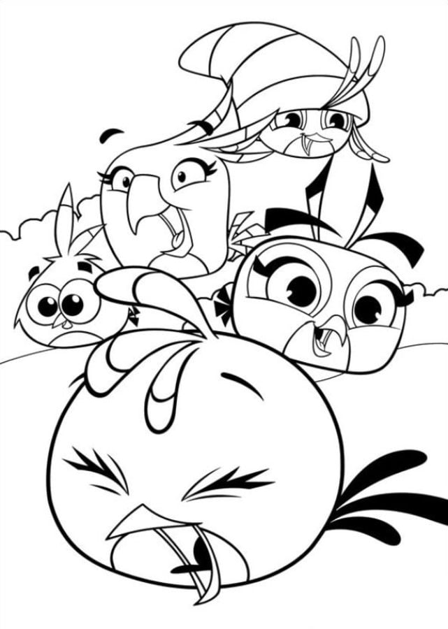 Ausmalbilder: Angry Birds Stella