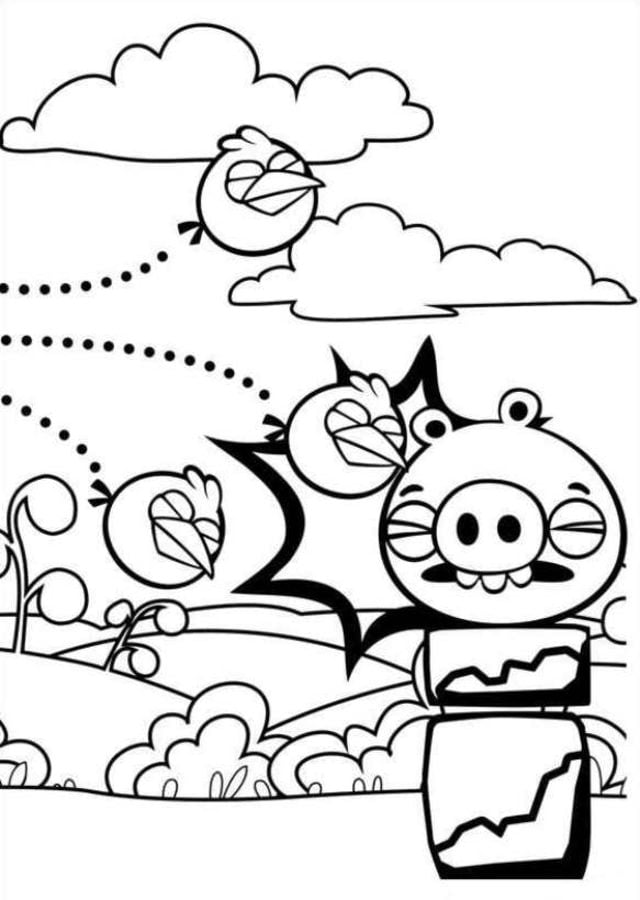 Disegni da colorare: Angry Birds 7