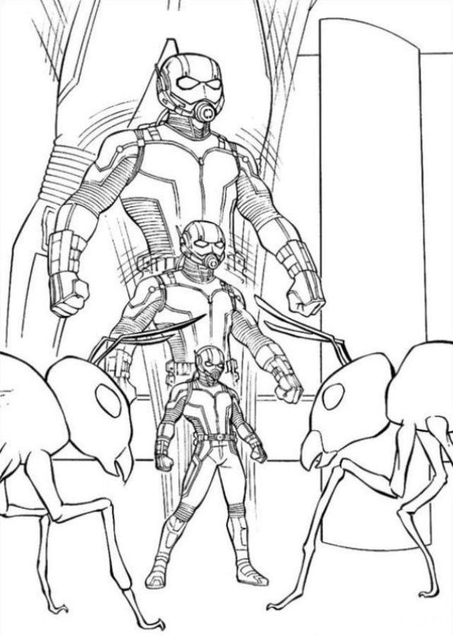 Coloring pages: Ant-Man 3