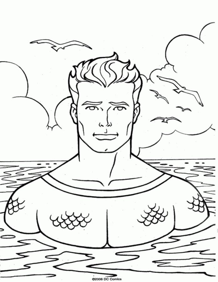 Dibujos para colorear: Aquaman