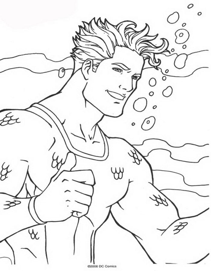 Coloring pages: Aquaman 3