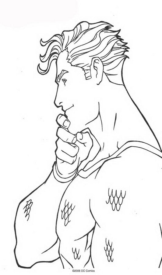 Coloring pages: Aquaman 4