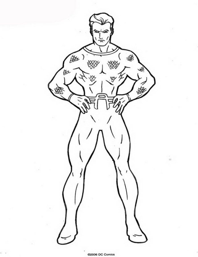 Coloring pages: Aquaman 9
