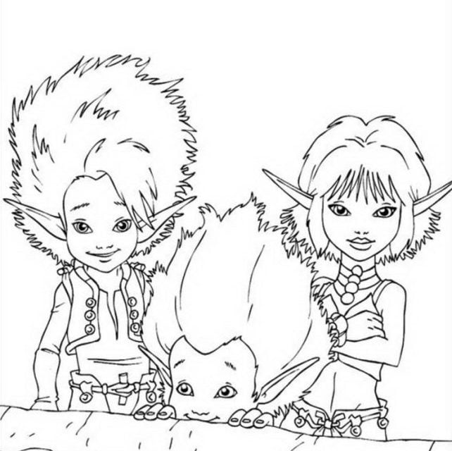 Coloring pages: Arthur and the Invisibles