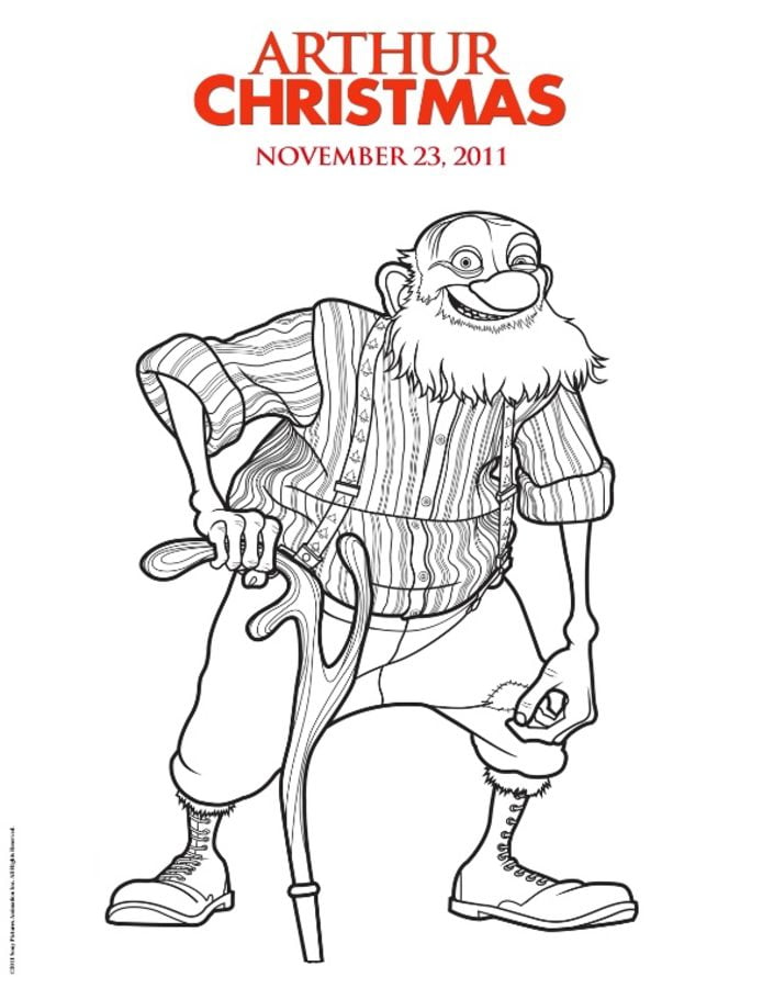 Coloring pages: Arthur Christmas