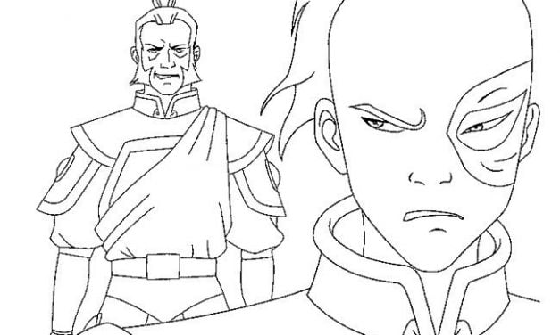 Dibujos para colorear: Avatar: la leyenda de Aang