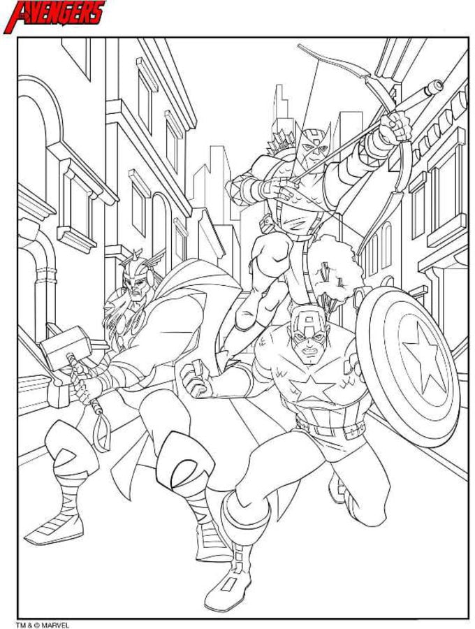 Coloriages: Avengers