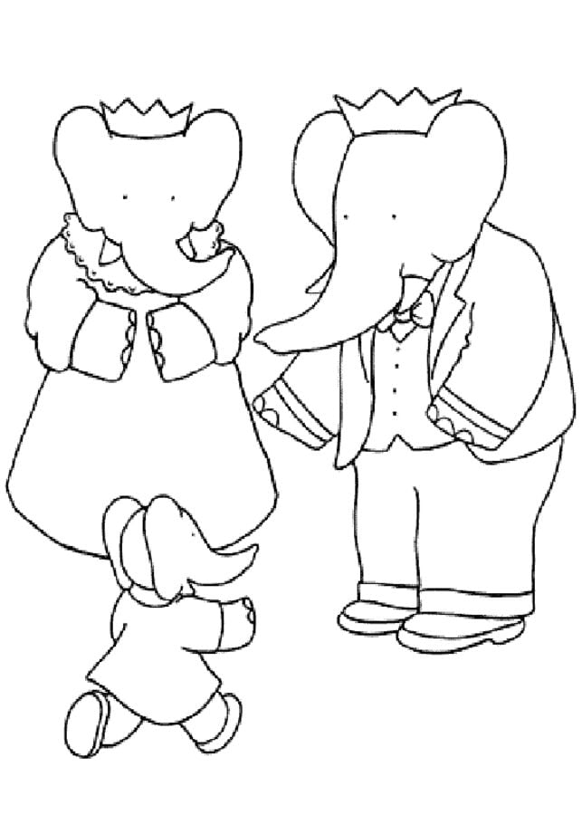 Coloriages: Babar