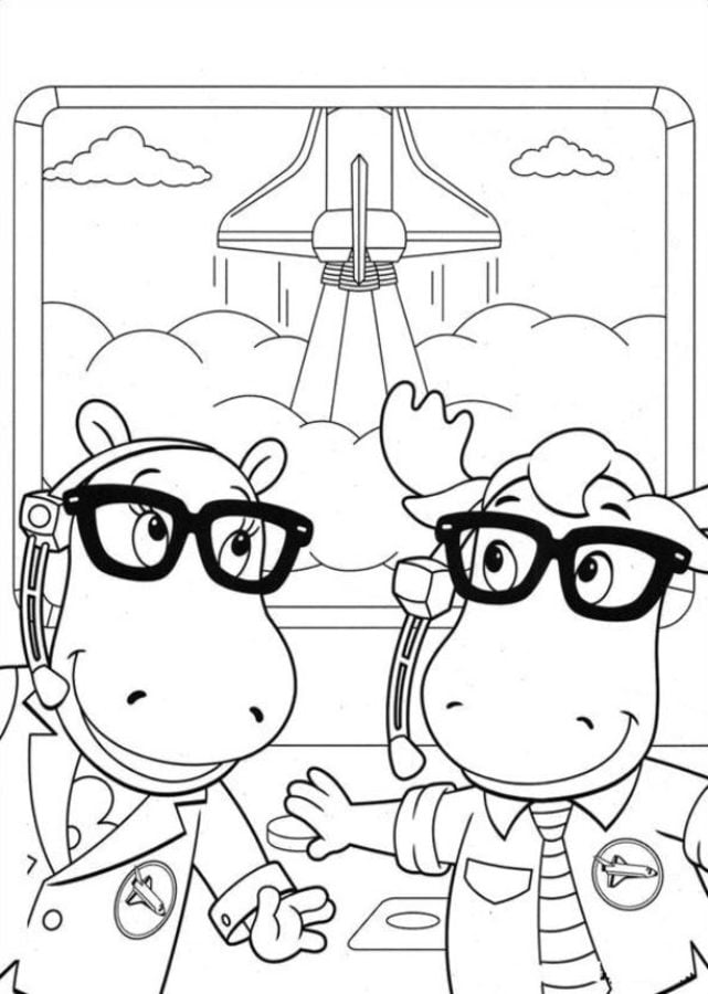 Coloring pages: The Backyardigans