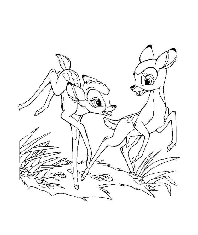 Coloriages: Bambi