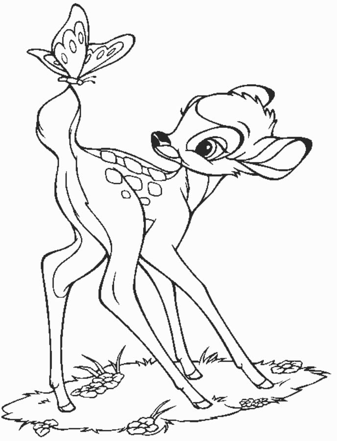 Kolorowanki: Bambi