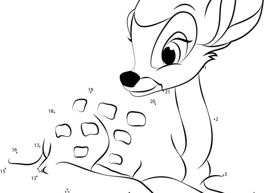 Połącz kropki: Bambi