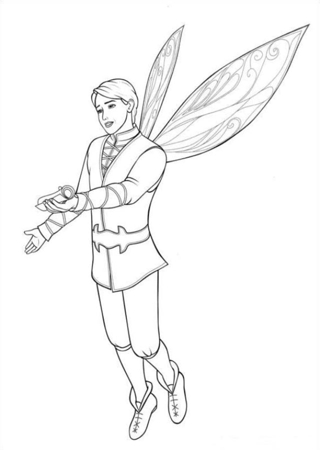Coloring pages: Barbie Mariposa 3