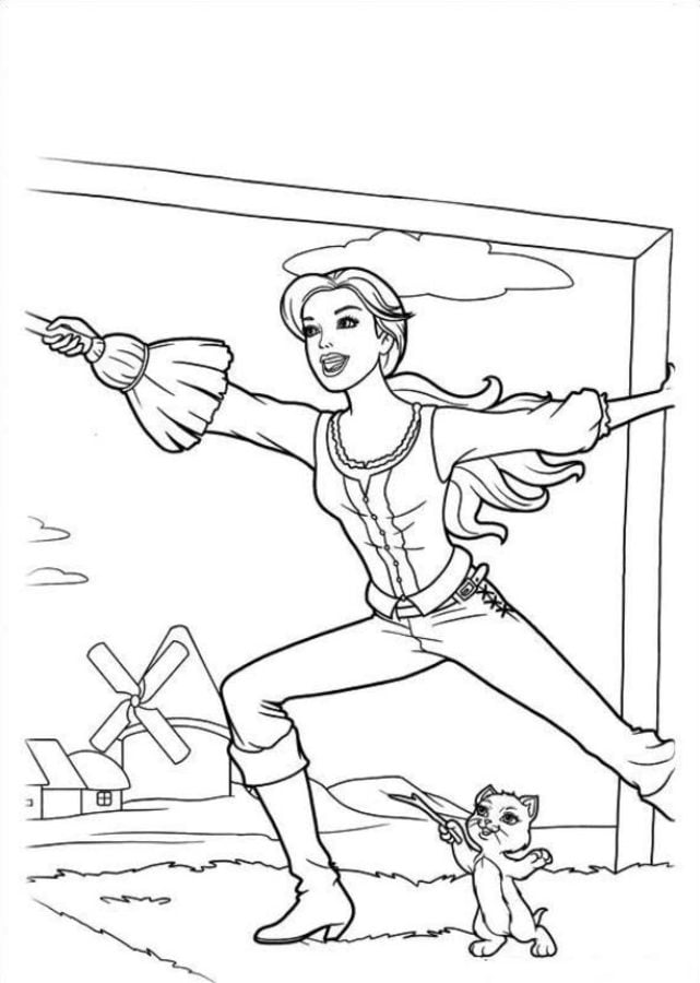 Coloring pages: Barbie and the Three Musketeers 10