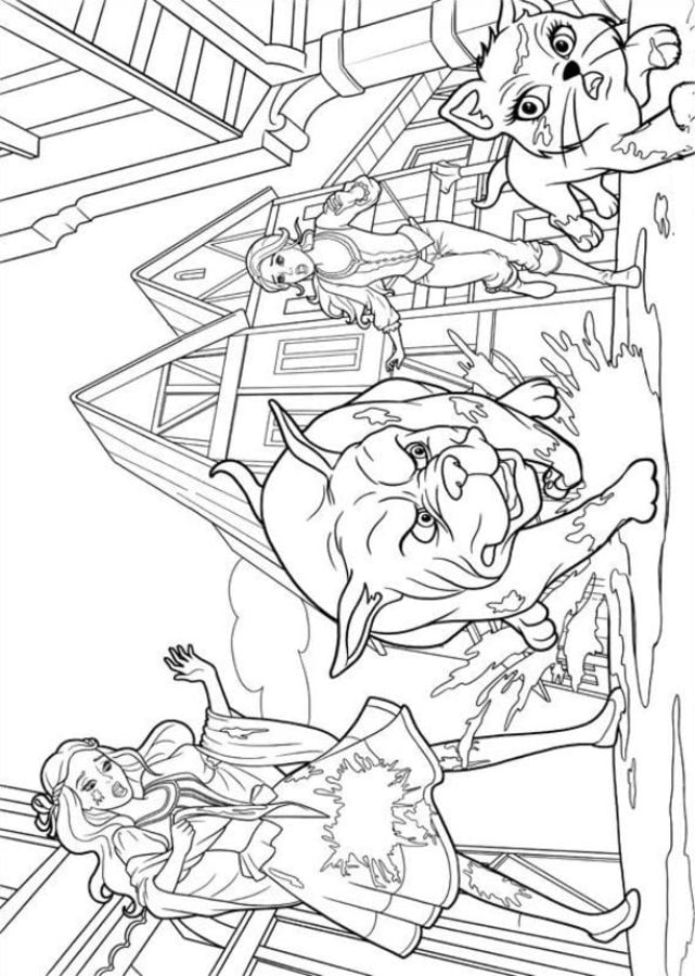 Coloring pages: Barbie and the Three Musketeers 2