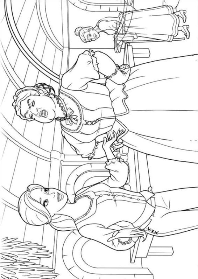 Coloring pages: Barbie and the Three Musketeers 3