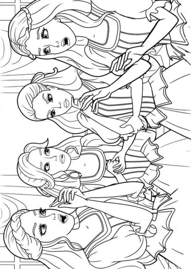 Coloring pages: Barbie and the Three Musketeers