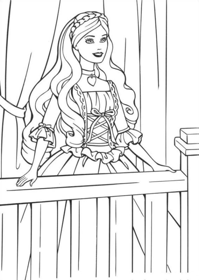 Dibujos para colorear: Barbie as the Princess and the Pauper