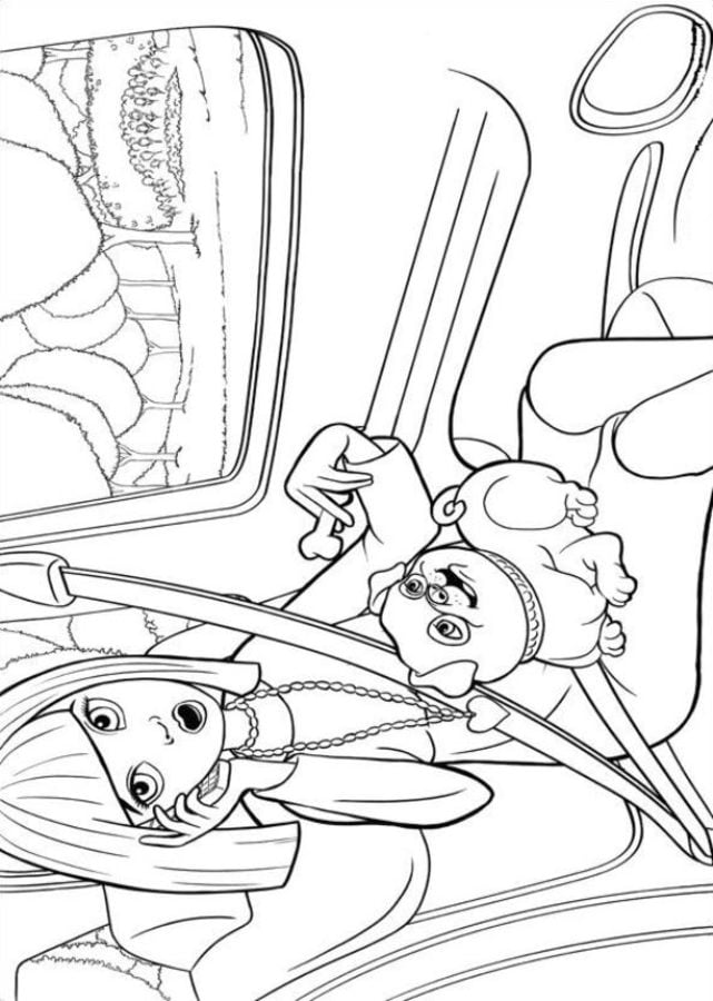 Coloring pages: Barbie Thumbelina 1
