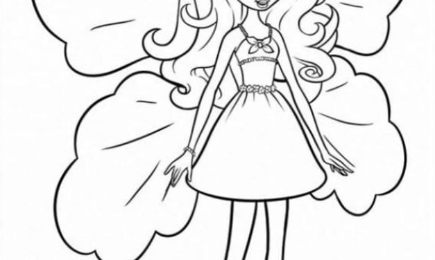 Coloring pages: Barbie Thumbelina