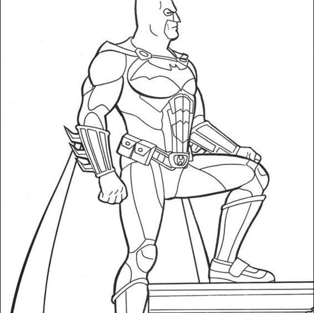 Coloring pages: Batman, printable for kids & adults, free