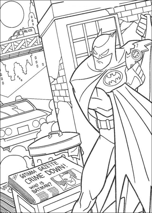 Dibujos para colorear: Batman