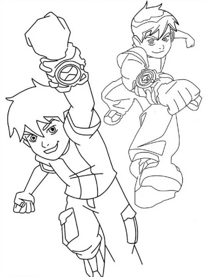 Ben 10 coloring pages printable games #7