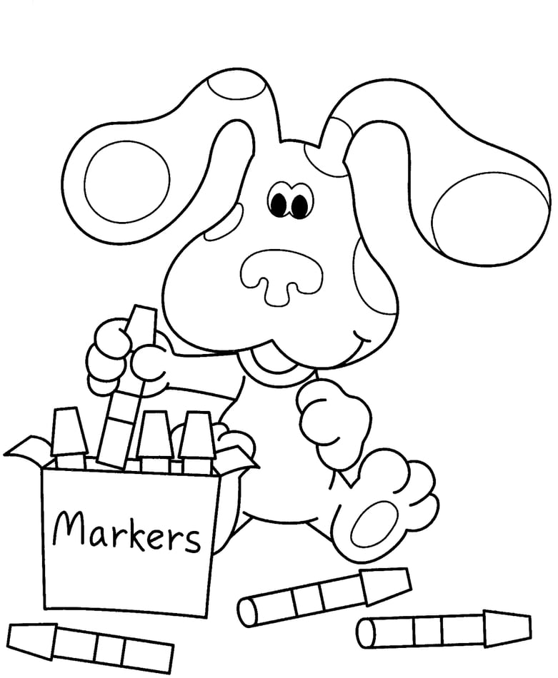 Coloring pages: Blue's Clues