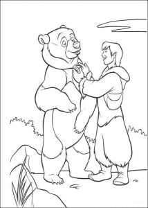 Coloring pages: Brother Bear, printable for kids &amp; adults, free