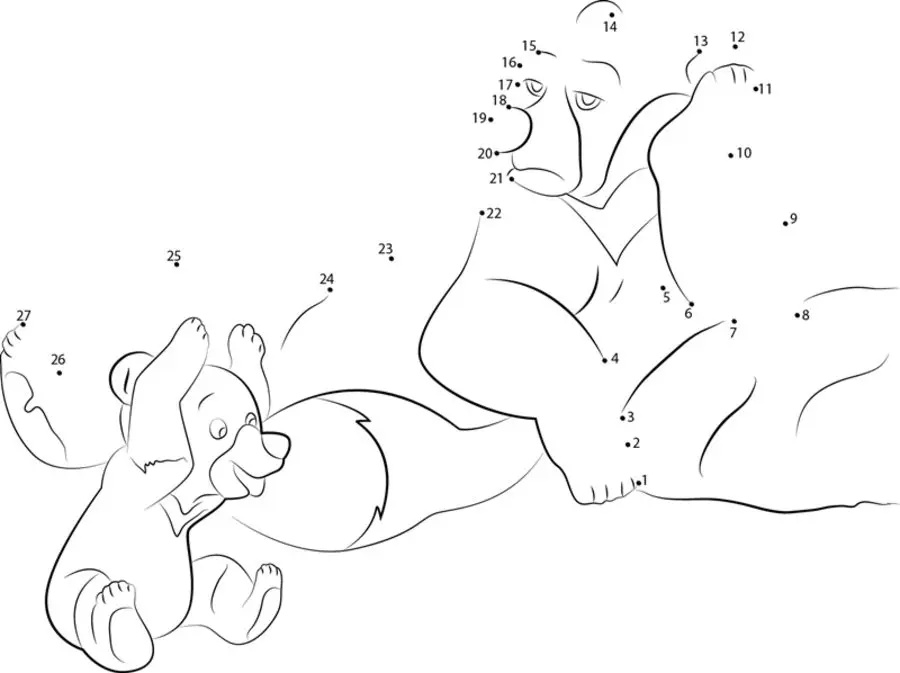 Connect the dots: Brother Bear 9