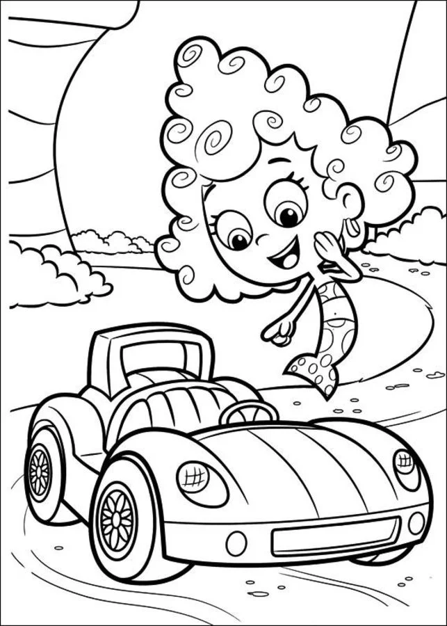 dibujos para colorear de bubble guppies