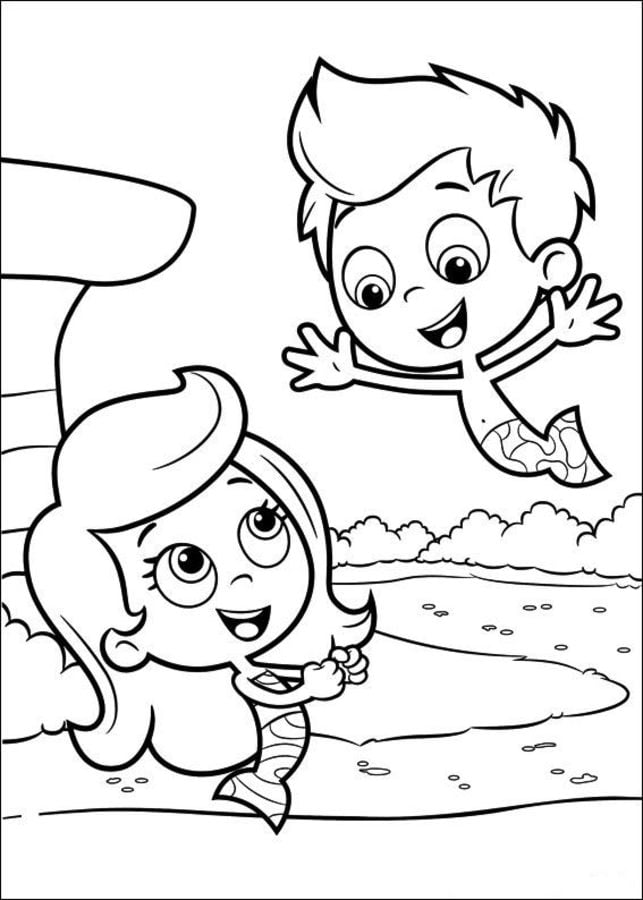 Coloriages: Bubulle Guppies 2