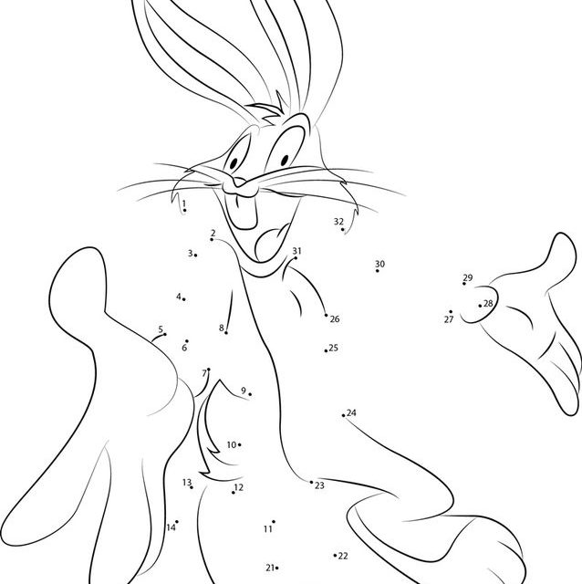 Punkt zu Punkt: Bugs Bunny