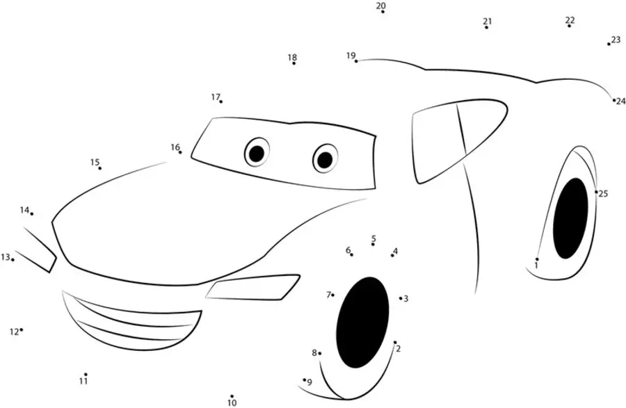 Relier les points: Cars 5