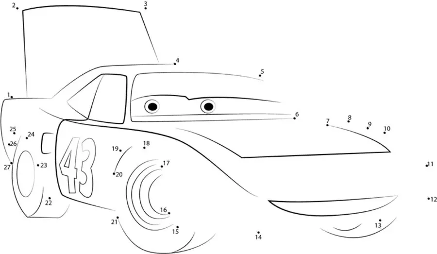 Relier les points: Cars 8