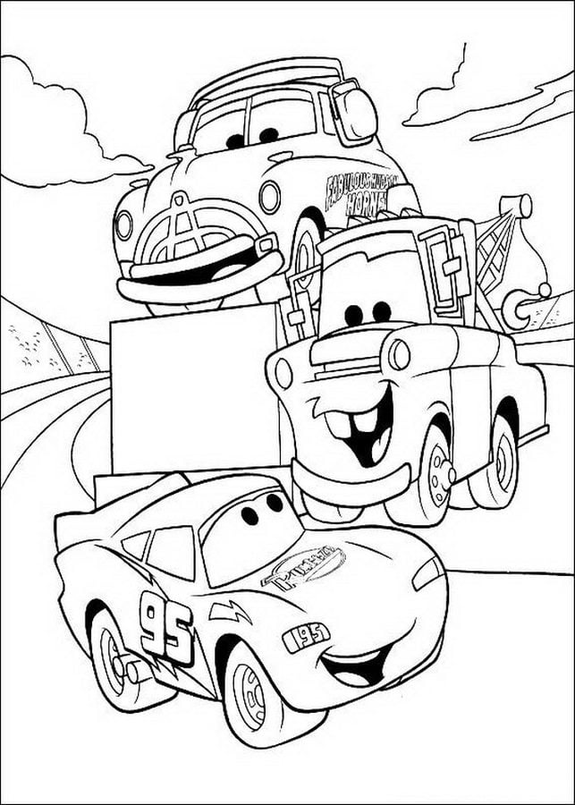 Disegni da colorare: Cars - Motori ruggenti