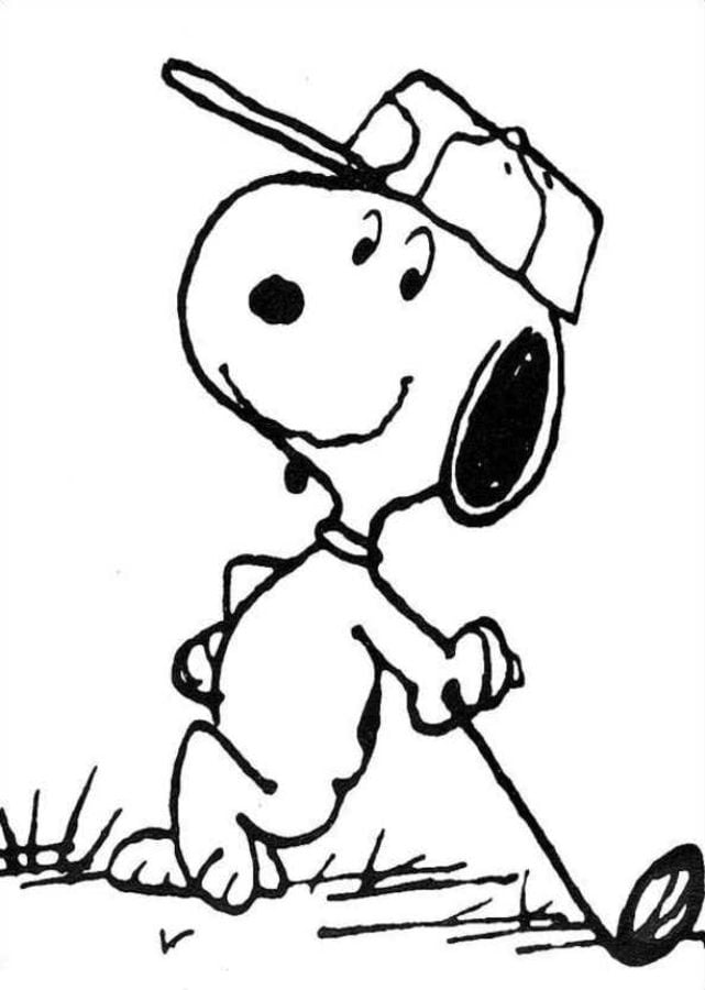 Coloring pages: Charlie Brown 4