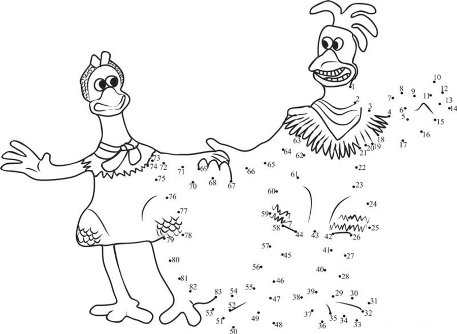Connect the dots: Chicken Run