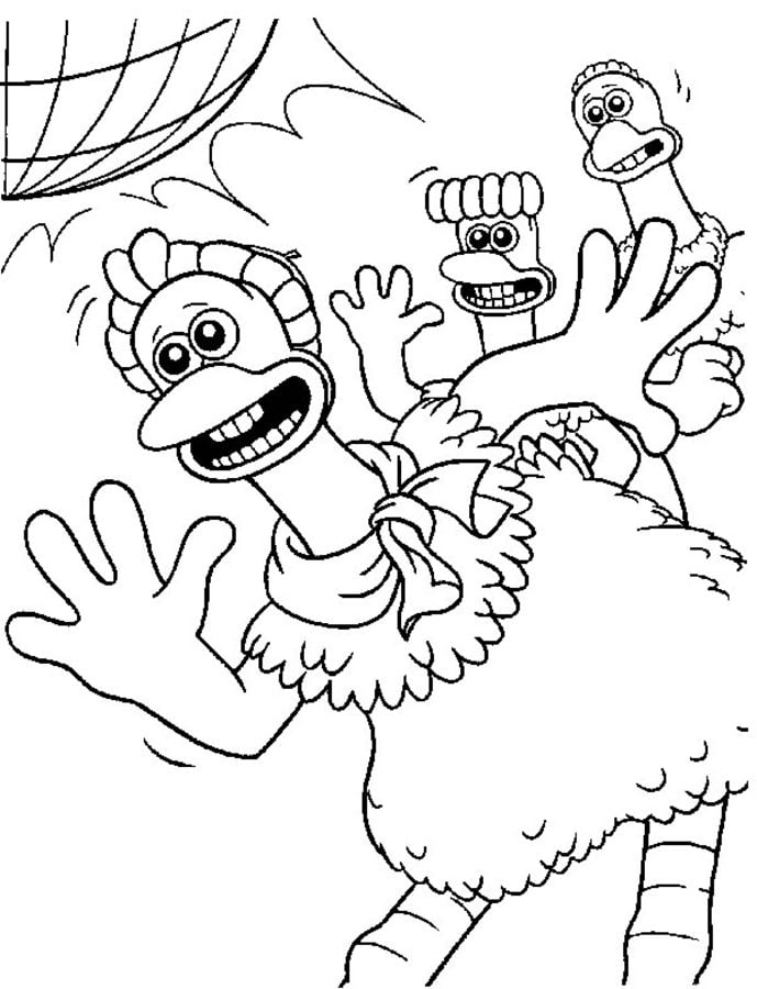 Coloring pages: Chicken Run