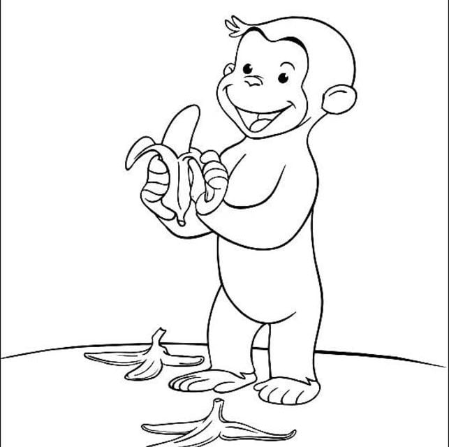 Coloring pages: Curious George