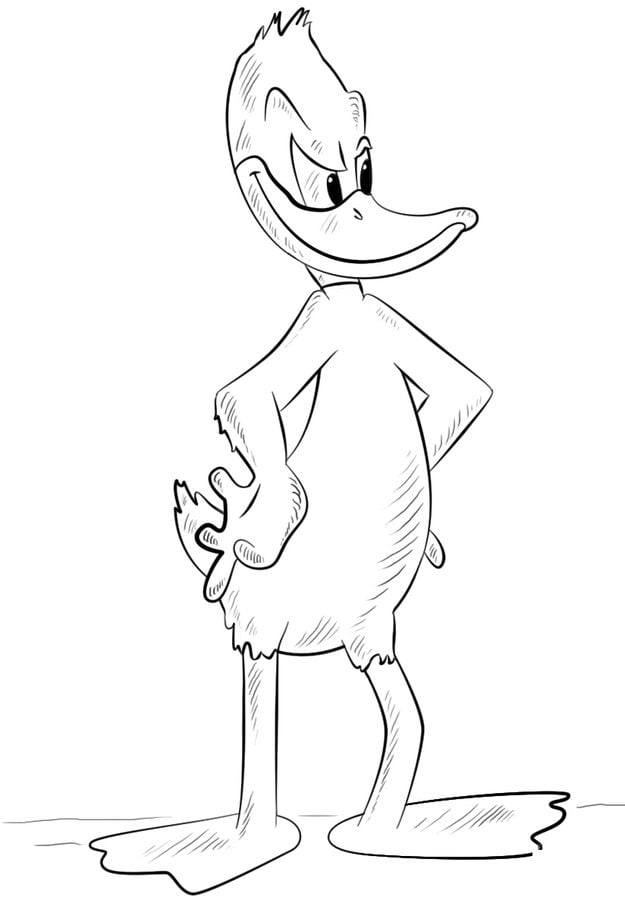 Ausmalbilder: Daffy Duck